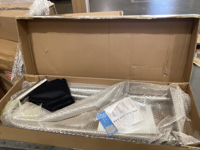Condition photo showing New/Like New for pool handrail, 54 in x36 in pool railings for inground pools, swimming pool safety handrails 375 lbs load capacity, 304 stainless steel pool stair rail with grip cover, quick mount base plate 54"x36"