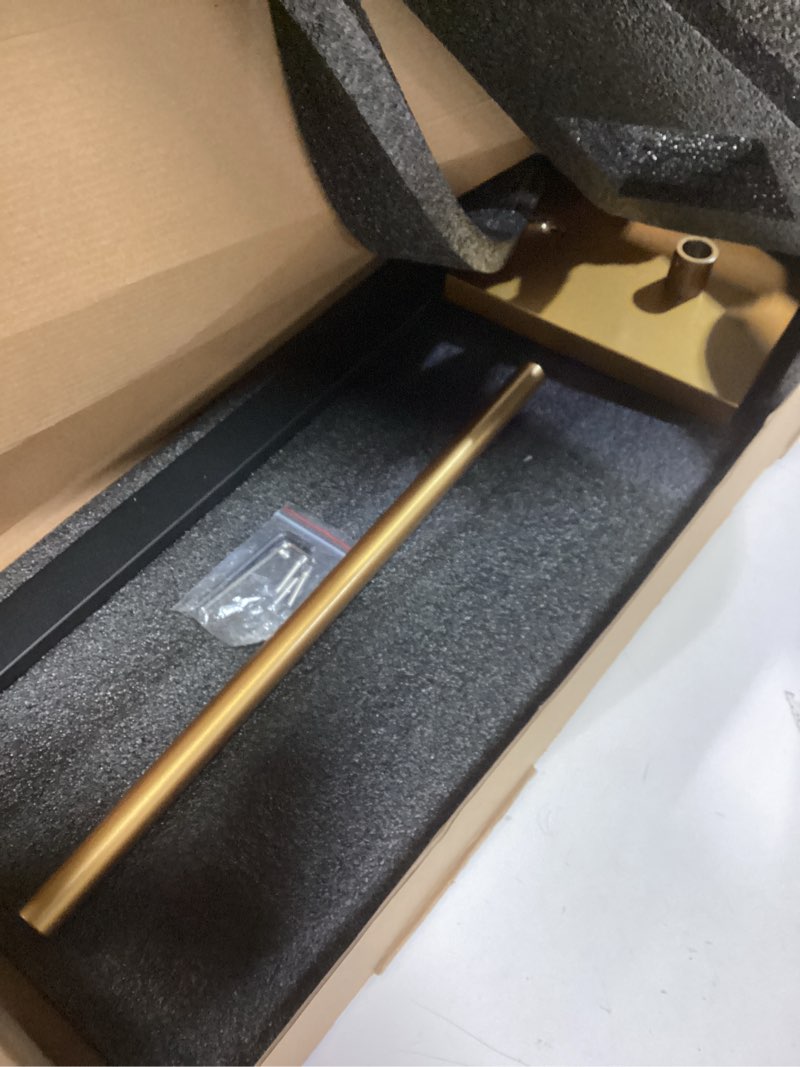 Condition photo showing Good Condition for GERZWY Free Standing Toilet Paper Holder, SUS 304 Stainless Steel Toilet Paper Stand with Reserve (Black & Gold) DZY004-BD