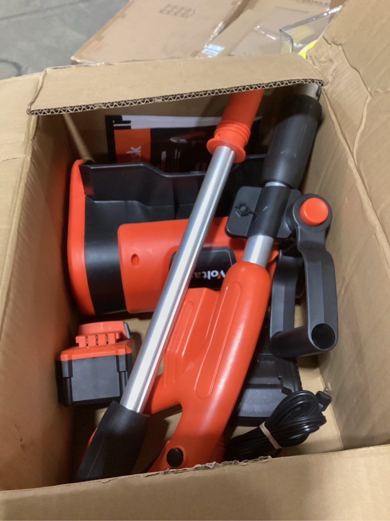 Condition photo showing As Is for VOLTASK Cordless Snow Shovel - 24V | 11-Inch | 4-Ah Cordless Snow Blower, Battery Snow Blower with Adjustable Front Handle (4-Ah Battery & Quick Charger Included)