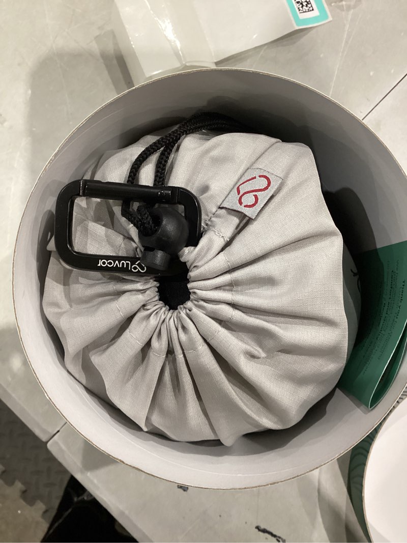 Condition photo showing New/Like New for premium quality memory foam travel neck pillow bundle - best ergonomic pillow for airplane travel, car ride, sleeping. comes with eye mask, earplugs and storage bag. (imperial green)