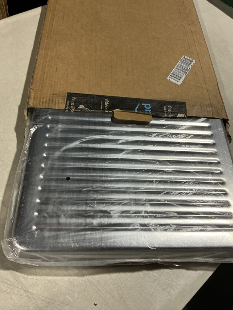 Condition photo showing Good Condition for rottay baking sheet, half sheet pan with cooling rack set [2 pans + 2 racks], stainless steel baking pan for oven, warp resistant & heavy duty & rust free, size 18 x 12 x 1 inches 18" x 12" x 1"