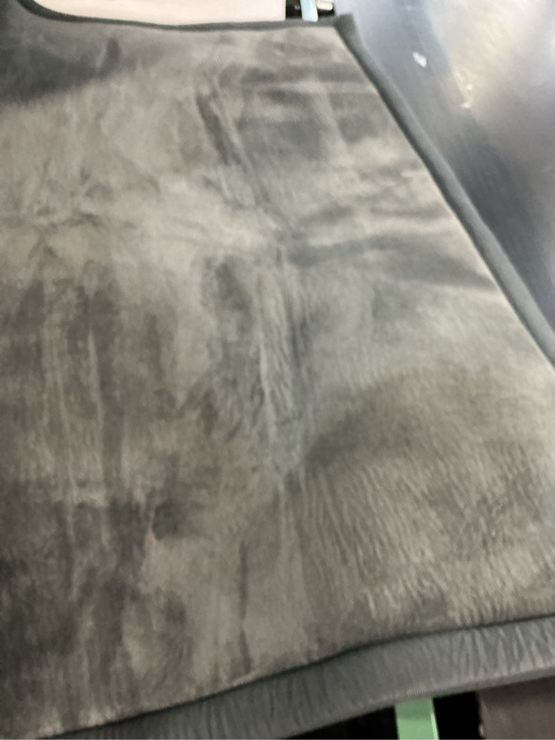 Condition photo showing Good Condition for sunyrisy baby play mat for floor 60 x 60in, 1.4in thick memory foam padded play mats for baby, soft velvet infants toddler kids crawling mat for nursery, non-slip bottom 60x60 in grey