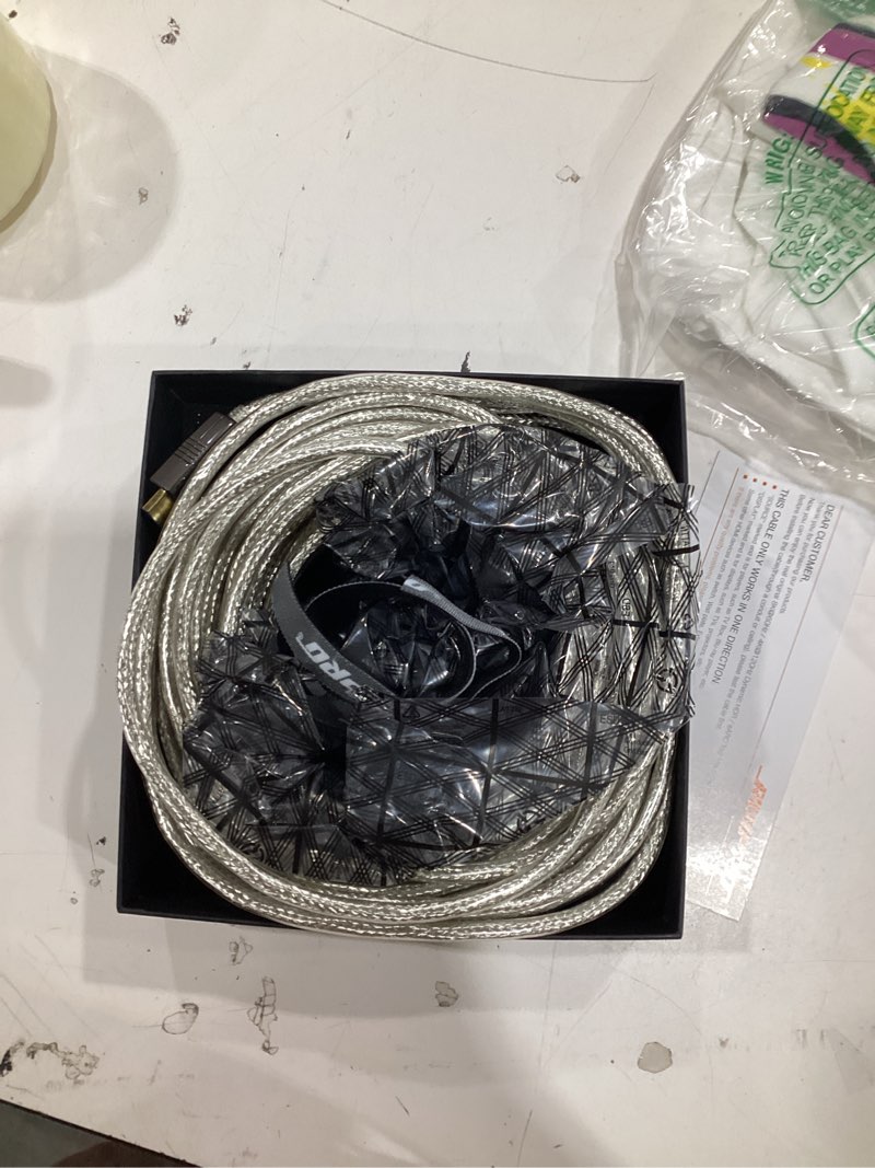 Condition photo showing Good Condition for ruipro crystal 8k hdmi ultra high speed latest 2.1b certified fiber optic cable 50 feet 8k60hz 4k120hz 48gbps earc hdr hdcp2.3 for rtx4080/4090/3080/3090 xbox ps5 avr projector lg/samsung/sony d-8k fiber gen3/c uhs certified (ruipro crystal) 50ft