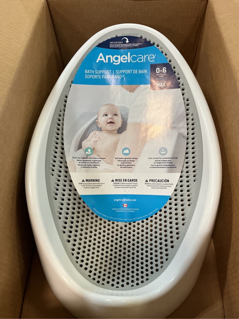Condition photo showing New/Like New for Angelcare Baby Bath Support (Gray) | Ideal for Babies Less Than 6 Months Old Bath Support Grey