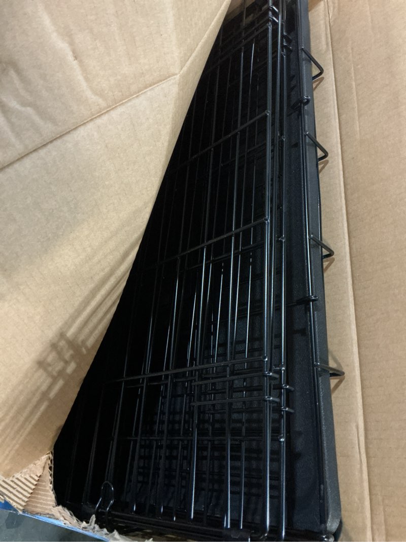 Condition photo showing Good Condition for vibrant life double door metal wire dog crate with leak-proof pan and divider, 36 inch