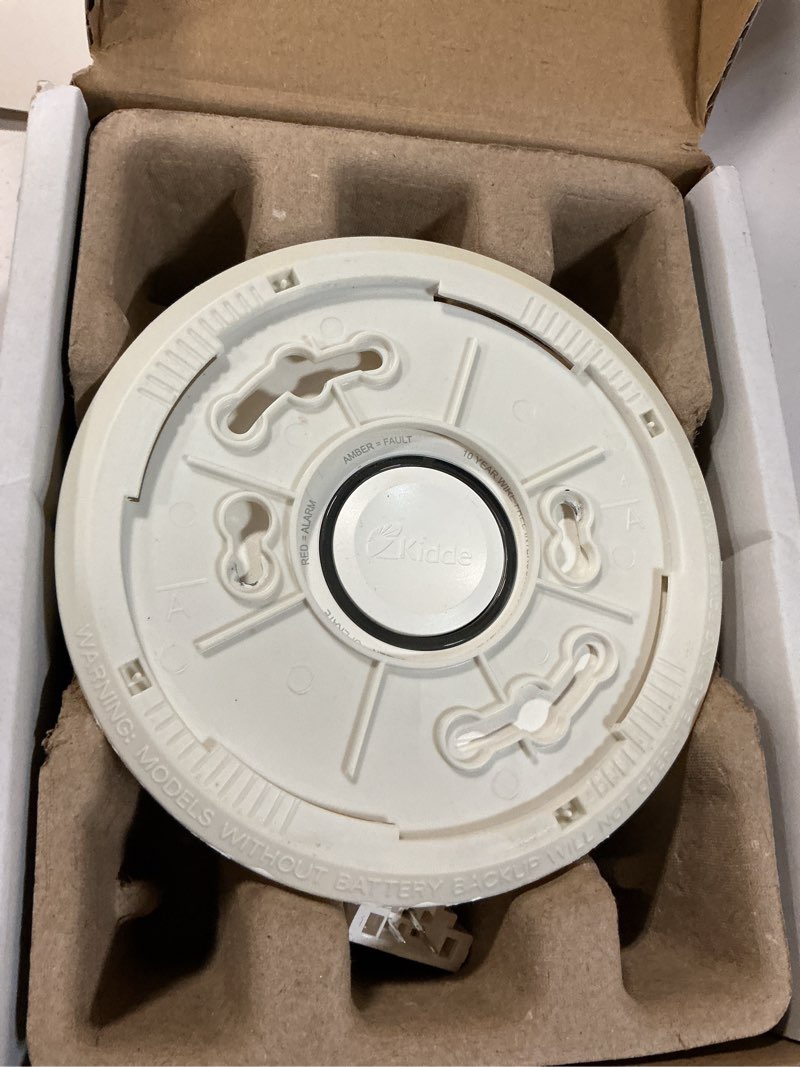 Condition photo showing Good Condition for kidde smart smoke detector, wifi, alexa compatible device, hardwired w/battery backup, voice & app alerts