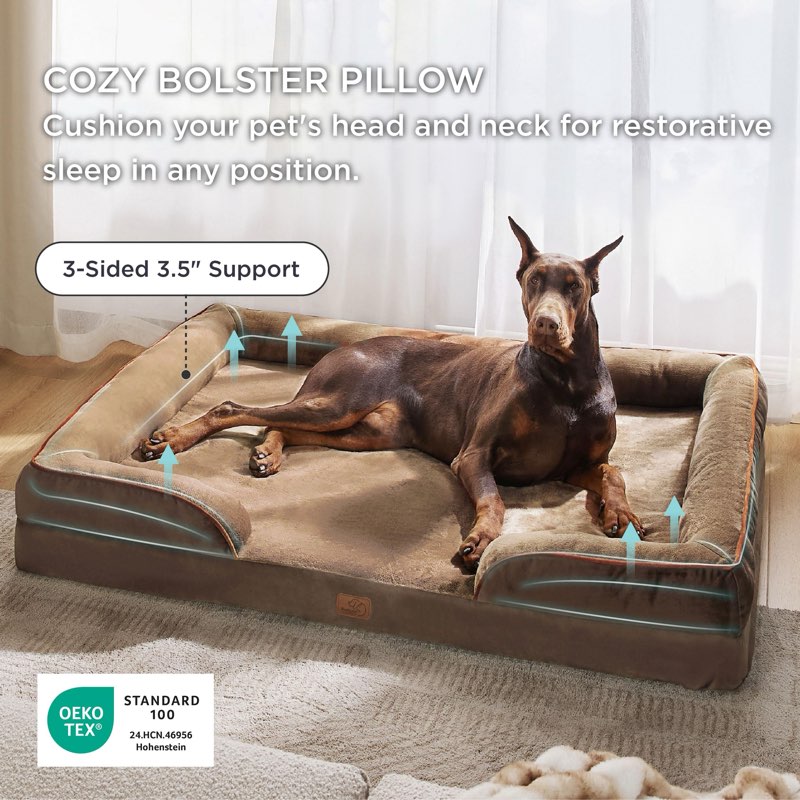 Bedsure XL Plus Orthopedic Dog Beds Large Sized Dog - Extra Thick Supportive Dogs Couch with Waterpr