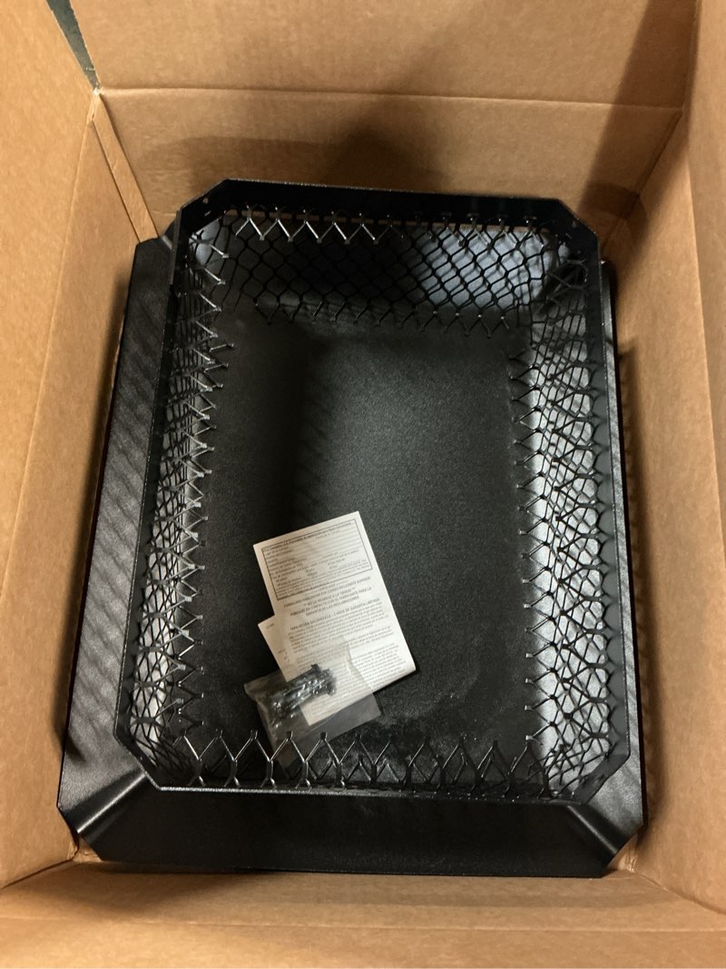 Condition photo showing Good Condition for 13 in. x 18 in. mesh chimney cap in galvanized steel