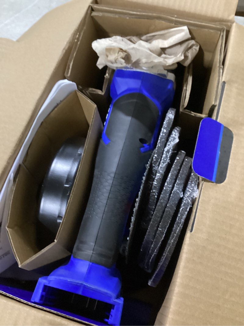 Condition photo showing Good Condition for possible incomplete .. kobalt 5-in 24-volt paddle switch brushless cordless angle grinder (battery and charger not included)
