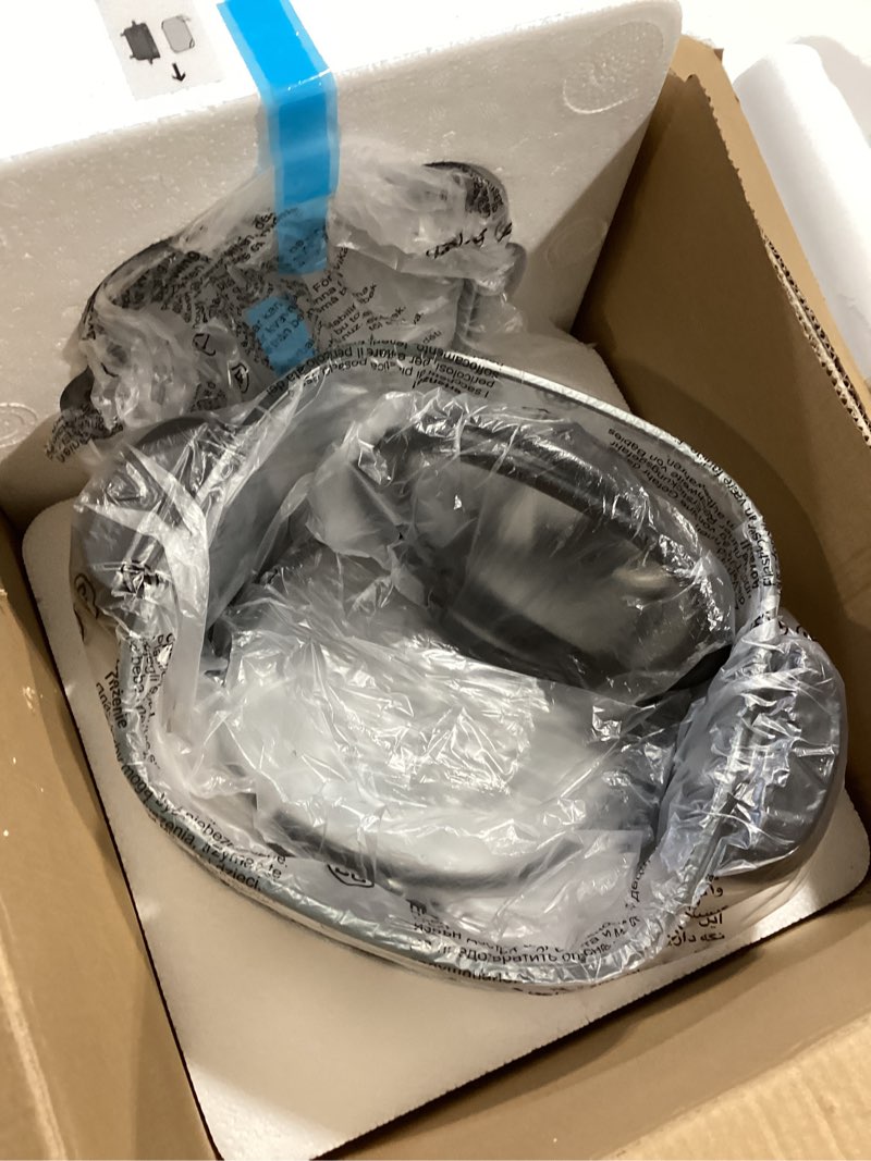 Condition photo showing Good Condition for 6-in-1 glass air fryer combo, 1500w high power countertop oven with 2.6qt & 4.7qt interchangeable glass bowls, non-toxic ceramic crisper, led display, ideal for meal prep & gifting, iron blue