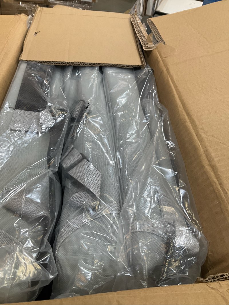 Condition photo showing Good Condition for extra large cat carrier soft sided, portable small dog carrier for 2 cats, 24"x16.5"x16" car travel folding comfortable design with litter box and bowls, grey-3+ litter box+ bowls grey-3 without curtain