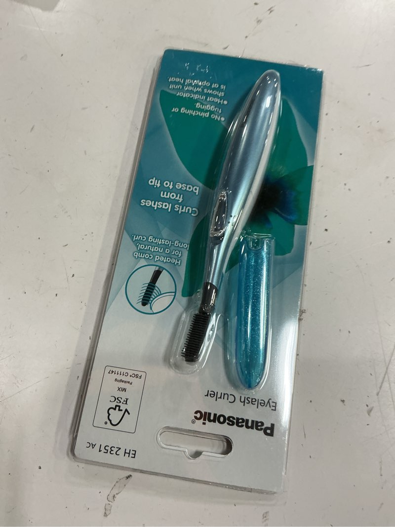 Condition photo showing New/Like New for panasonic heated eyelash curler comb with non-stick silicone, wand-style - eh2351ac