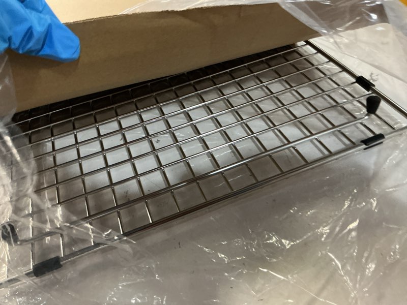 Condition photo showing Good Condition for serene valley sink bottom grid 28-9/16" x 15-9/16", centered drain with corner radius 3/8", sink protector ndg2916c