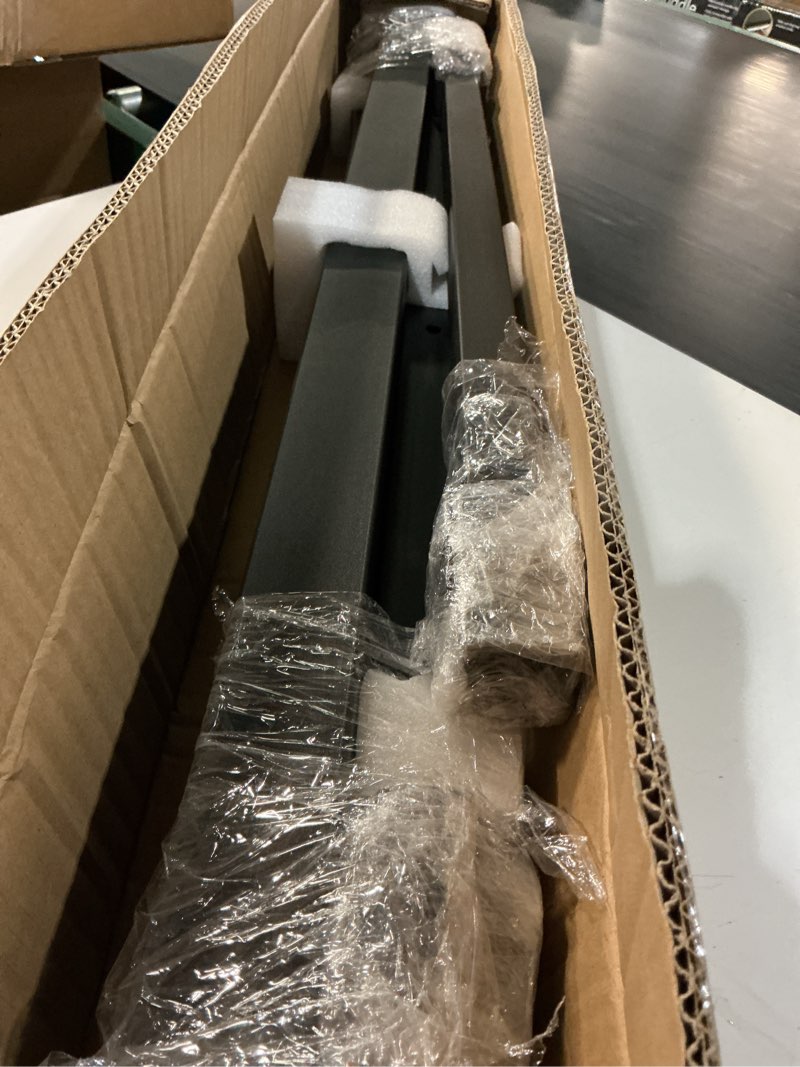 Condition photo showing Good Condition for iron handrail  hand rails for outdoor steps, 2-5 steps wrought iron handrails for outdoor steps, stair railing for porch, home, garden, indoor, staircase handrails for wooden, cement, brick, marble (3 steps)