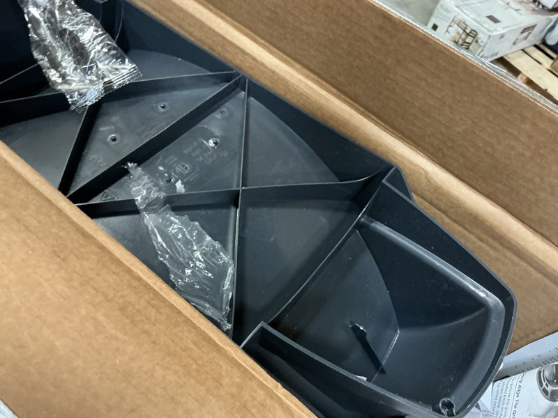 Condition photo showing As Is for lasko windmachine 20" 3 speed pivoting air circulator floor fan, gray, a20304