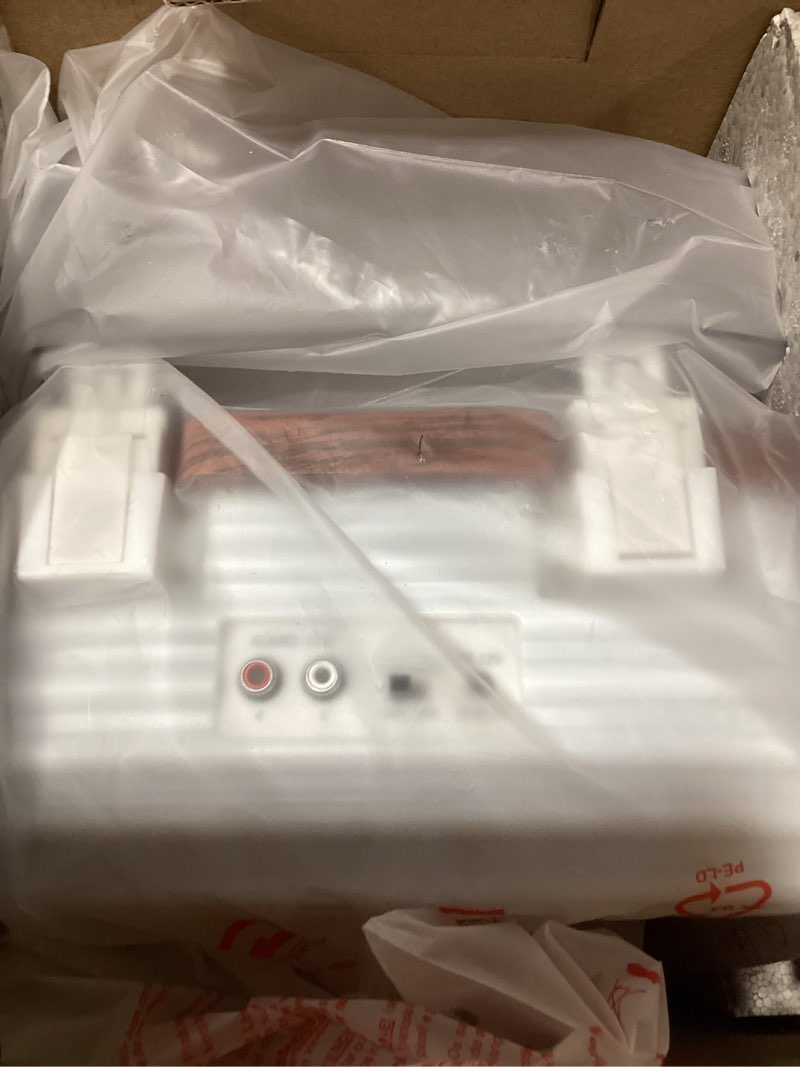 Condition photo showing Good Condition for Vinyl Record Player, Vintage 2-Speed Wireless Turntable with Built-in Stereo Speakers, 6 Lighting Modes Record Player for 7/10/12inch Vinyl Records, RCA/Auto-Stop/Phono Preamp (Red Wood)