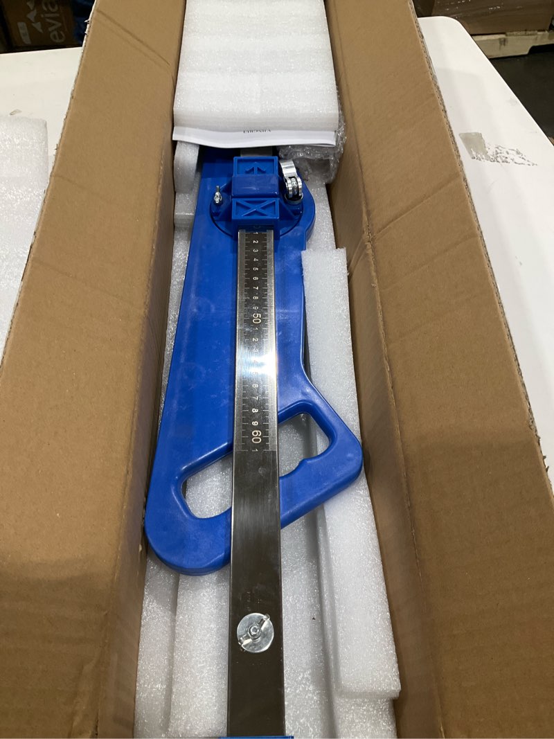 Condition photo showing Good Condition for YJINGRUI Drywall Cutting Tool, Foldable Drywall Cutter with Nylon Handle, Fit 0.47" - Plasterboard, Hand Push Gypsum Board Cutter, Plasterboard Cutter with 10pcs Spare Blades, Unit: Centimeter