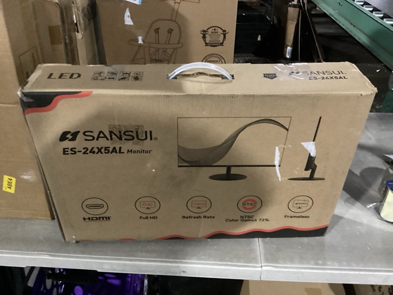 Condition photo showing New/Like New for SANSUI Computer Monitor 24 inch 100Hz Eye Care FHD 1080P Display HDMI,VGA Ports with 178° Viewing Angle/Frame-Less/Tilt/VESA Compatible for Office and Home 24 Inch FHD 100Hz Eye-care Monitor