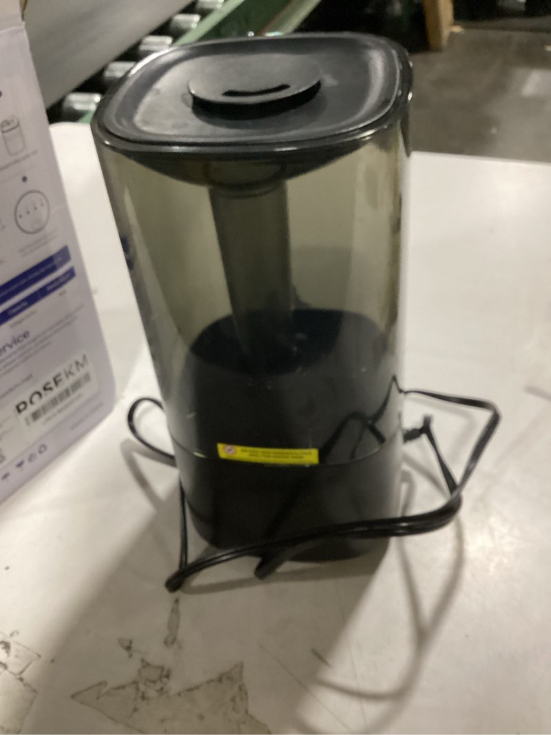Condition photo showing Good Condition for humidifiers for bedroom, 2.0l cool mist humidifier for home plant and baby nursery, quiet ultrasonic humidifier with 360° nozzle, auto shut-off, filterless, black 2.0l standard humidifier