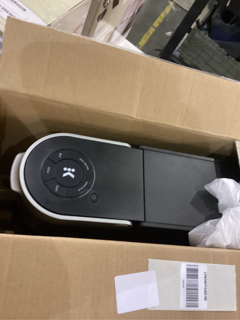 Condition photo showing As Is for Keurig K-Slim Single Serve K-Cup Pod Coffee Maker, Multistream Technology, 3 Brew Sizes, Slim and Sleek Design, 46oz Removable Reservoir, Black