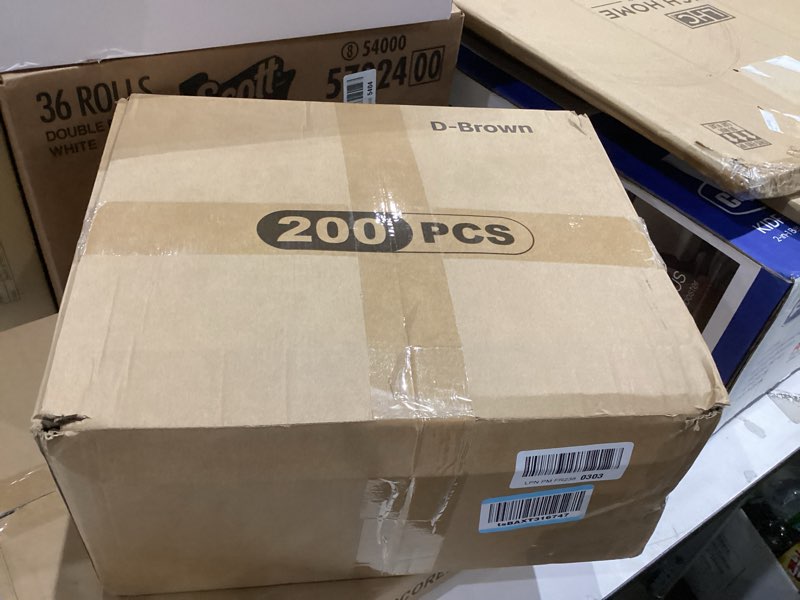 Condition photo showing New/Like New for XPCARE 200Pack Paper Bags 8x4.5x10 Inch, Plain Medium Paper Bags with Handles Bulk, Kraft Paper Gift Bag, Retail, Party, Shopping, Favor Bag (Brown)