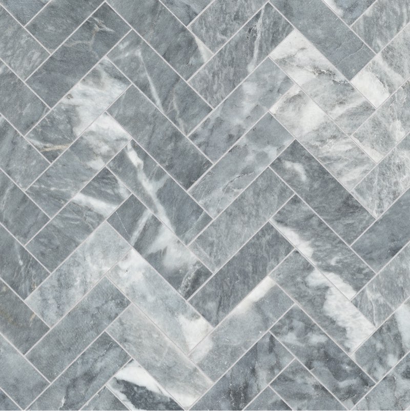 Satori Cielo Sterling 11-in x 11-in Honed Natural Stone Marble