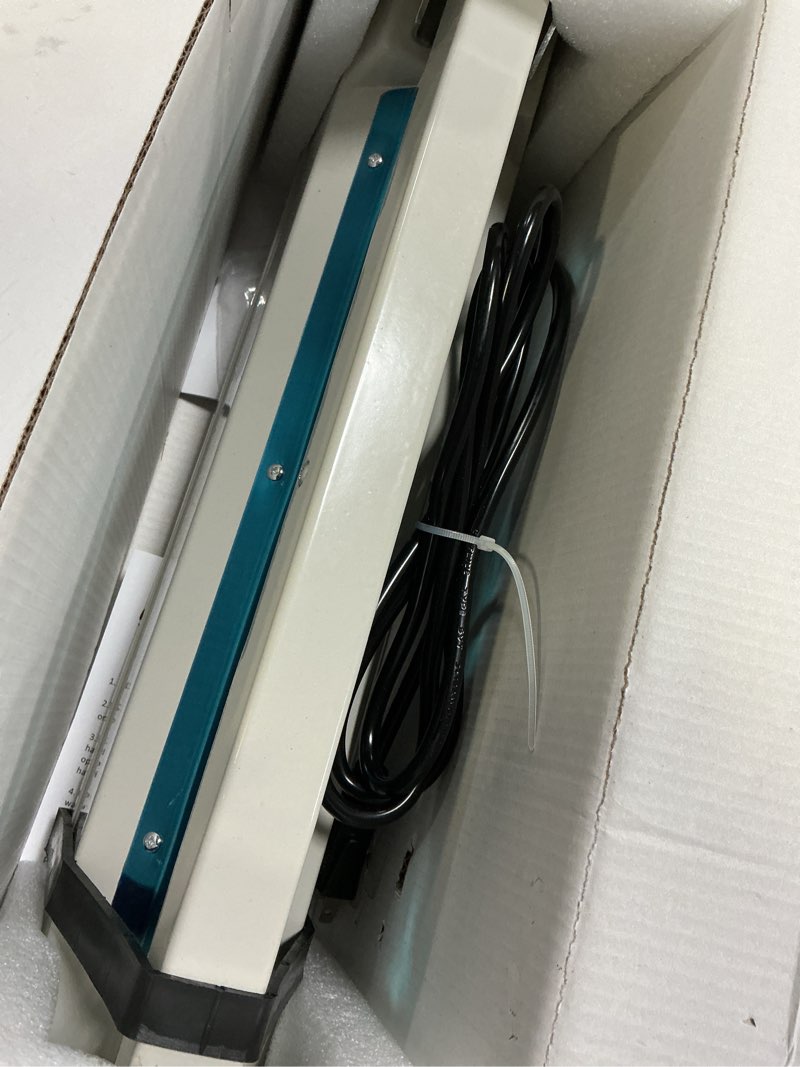 Condition photo showing Good Condition for Sealer Pro, 12-inch Super Impulse Heat Bag Sealer, 7-mm Sealing System with Patent for Never Burn Out, Antioxidant Aluminium Shield, Copper Transformer, Built-in Fuse Safety System, White 12inch-7mm Sealing Width WHITE