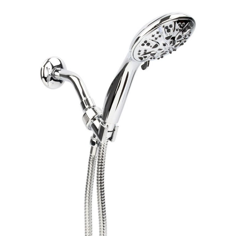 mainstays showerhead in chrome finish