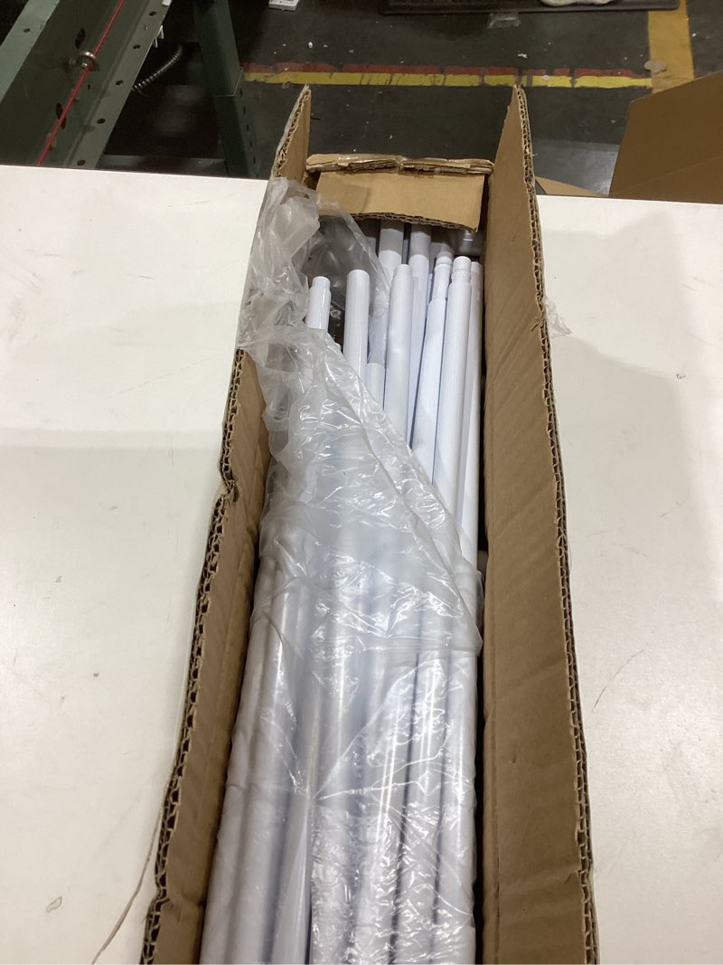 Condition photo showing As Is for Foldable Drying Rack Clothing, 3-Tier Portable Clothes Drying Racks for Indoor & Outdoor, Anti-Rust Compact Laundry Rack Collapsible, White 29" D x 14" W x 41" H White 29"D x 14"W x 41"H