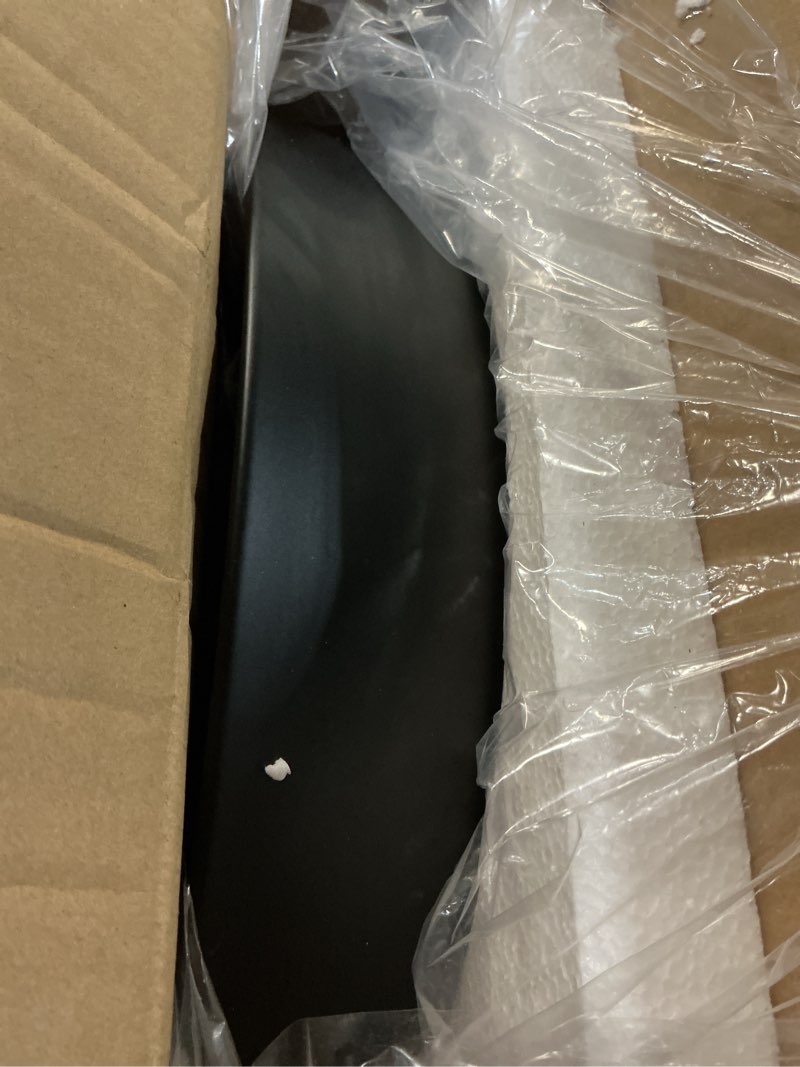Condition photo showing Good Condition for 15.5 Inch LED Flush Mount Ceiling Light Fixture, 26W, Super Bright 1800 Lumen, 3 Color 3000K/4000K/5000K, Matt Black with Gold Inside, Dimmable Ceiling Lamp for Bedroom Hallway Bathroom Outdoor