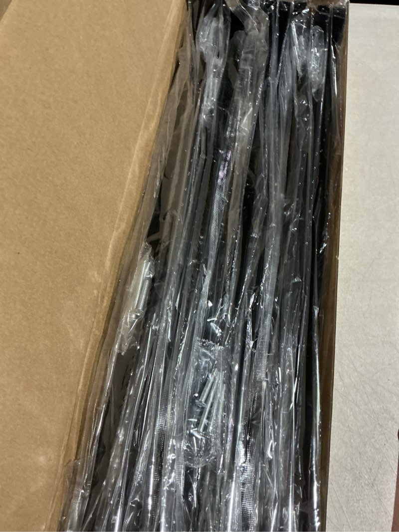 Condition photo showing Good Condition for cabinet pulls matte black cabinet handles square drawer pulls, 10 pack 18 inch stainless steel kitchen door cupboard cabinet handles, drawer hardware handles, 458mm hole centers 10 18 inch hole centers(458mm)