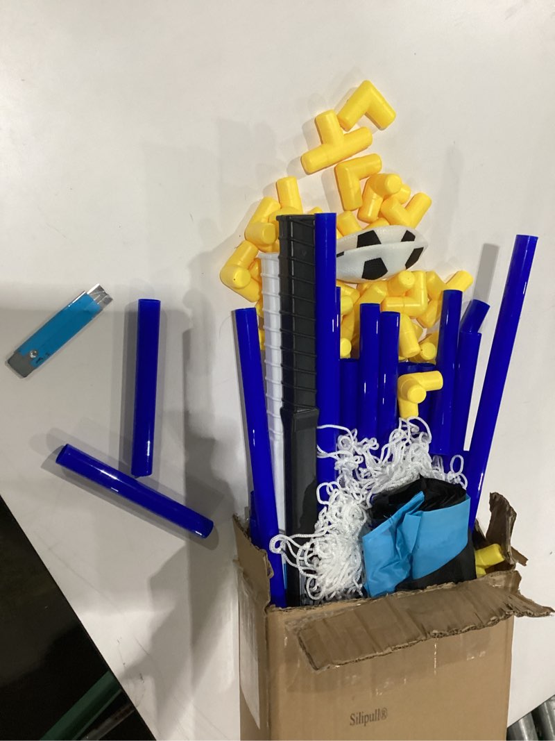 Silipull 2-in-1 Knee Ice Hockey Set Rink Soccer Ball Indoor Mini Goals Set Include 2 Knee Hockey Sti