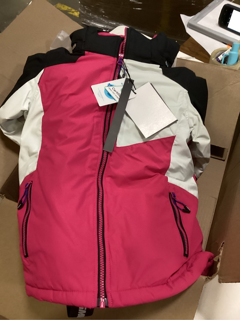 Condition photo showing Good Condition for SMONTY Kids Ski Suit Girls Boys Snowsuits Winter Ski Jacket & Bib Pants Set Snowboard Waterproof Windproof Warm Coat Black Pink 8-9 Years