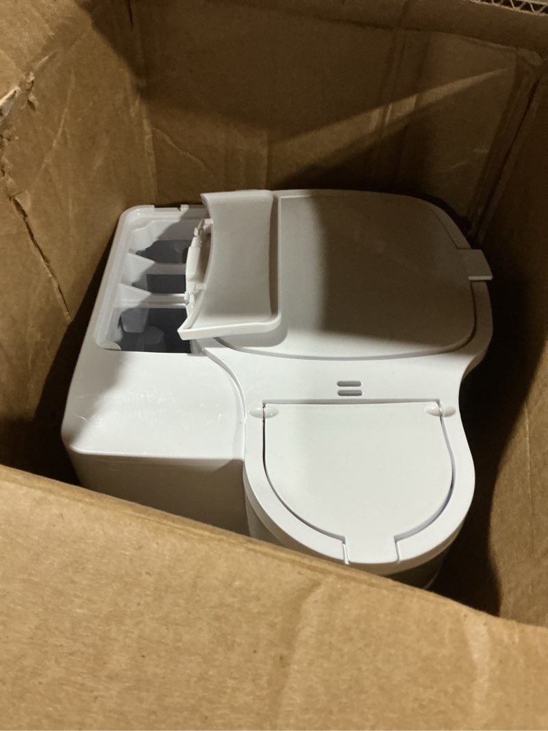 Condition photo showing As Is for Hamilton Beach 2-Way Programmable Coffee Maker, 12 Cup Glass Carafe And Single Serve Coffee Maker, White with Stainless Steel Accents, 49933 12 Cup White