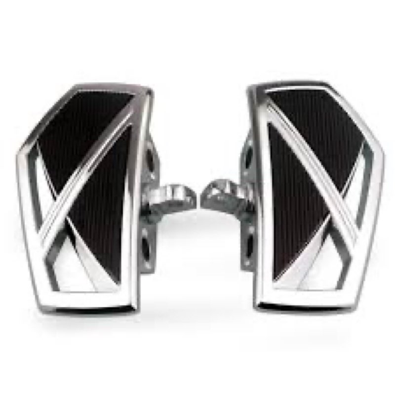 Boldness Motorcycle Footpegs, Foot Peg Front Pegs Footrests Adjustable Footboards Fits for Harley Electra Glide Softail Dyna Chopper with 10mm connector
