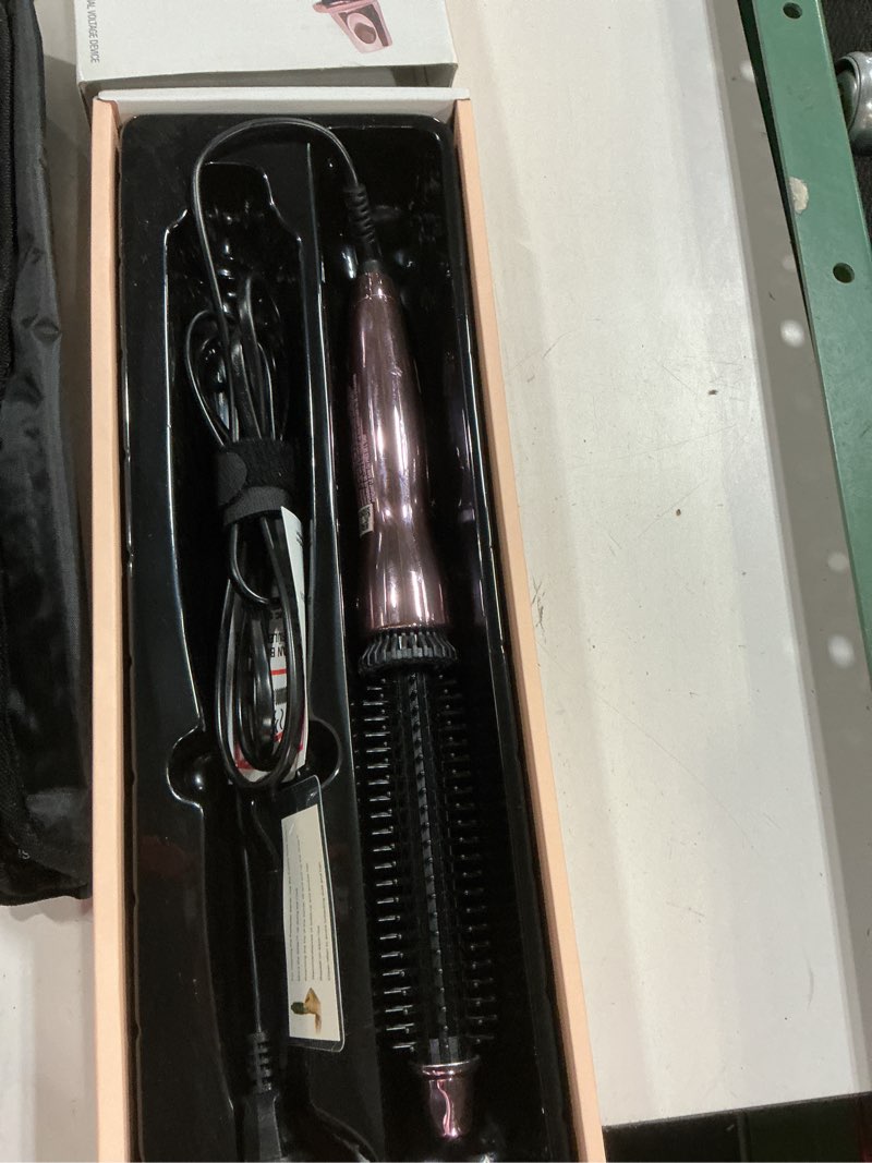 Condition photo showing As Is for calista perfecter pro heated round brush | lift, volumize, and style with no heat damage for healthier-looking hair | 4 sizes for most hair types | dual voltage & adjustable temp (0.75, rose gold) 0.75 rose gold
