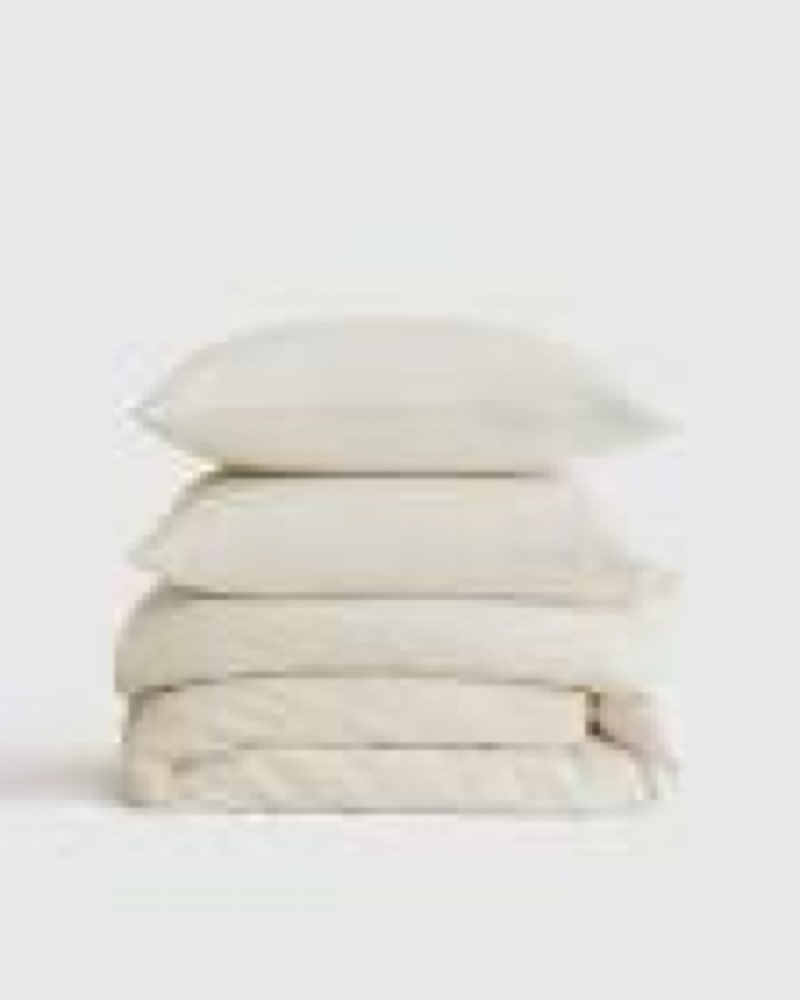 quince organic luxe honeycomb duvet cover set queen undyed