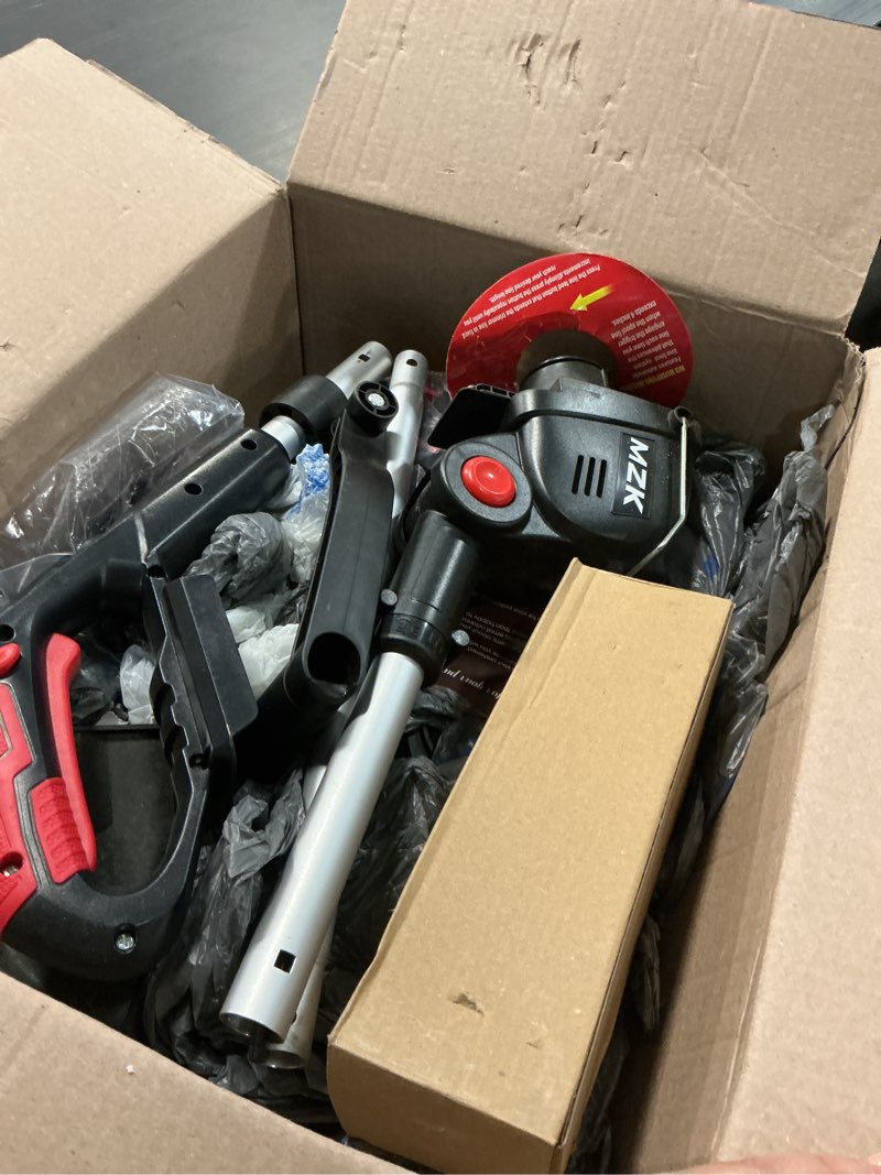 Condition photo showing As Is for MZK String Trimmer, the 20V cordless electric trimmer