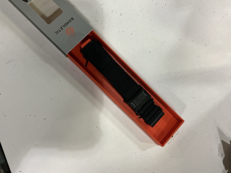 Condition photo showing New/Like New for bandletic magnetic bands compatible with garmin instinct 3 50mm watch band, 26mm quick fit strap for fenix 8 51mm/7x 6x pro/5x plus/3/3 hr/instinct 2x/enduro/quatix tactix 8 51mm/epix pro (gen 2) 51mm black l(7.3"-8.7")