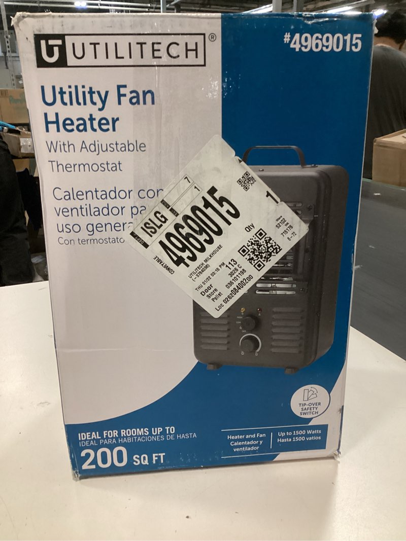 Condition photo showing Good Condition for Utilitech 1500 -Watt Utility Fan Utility Indoor Electric Space Heater with Thermostat Item #4969015 | Model #BNS-15U