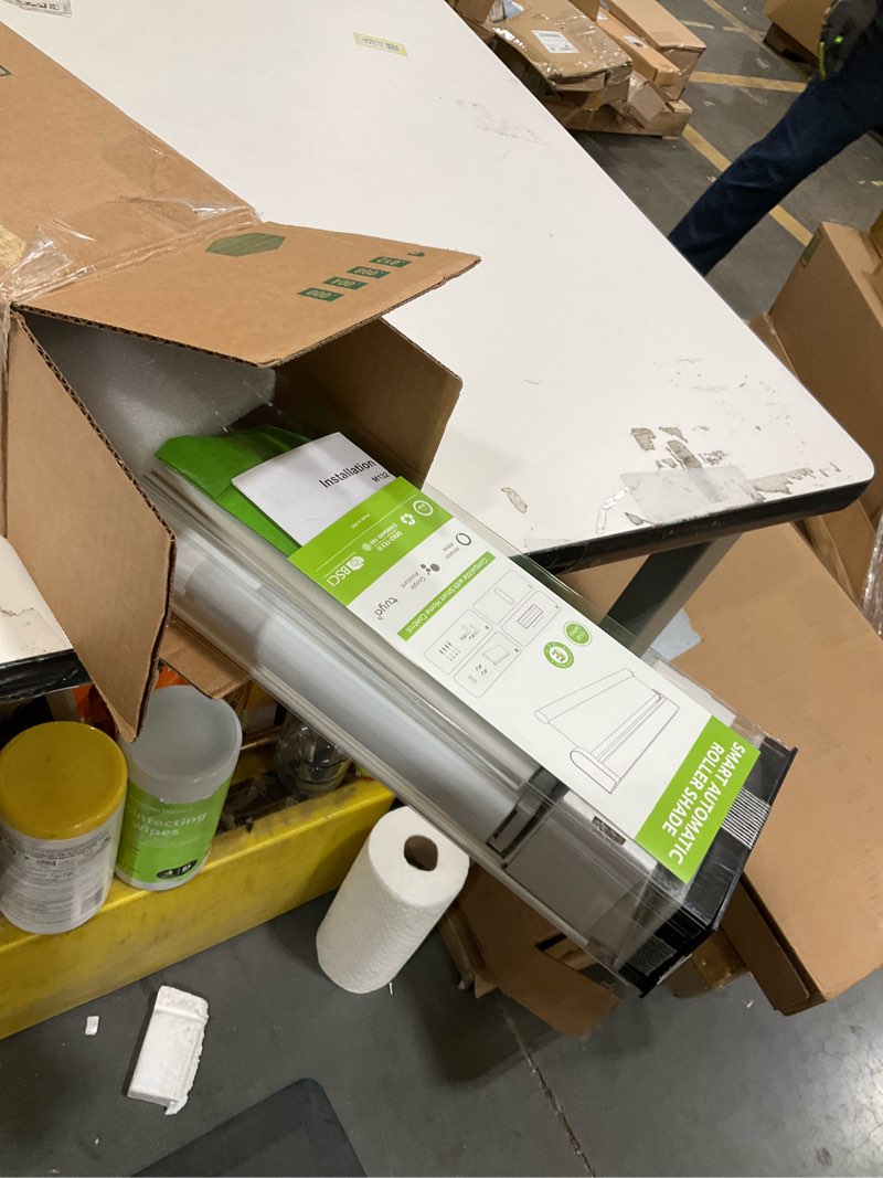 Condition photo showing Good Condition for DENFOON Motorized Blinds with Remote control, Custom Blackout Smart Blinds [with Cover],Electric Blinds with Complimentary Solar Panel, Cordless Automatic Roller Shades for Windows (Grey?25"W x 72"H)