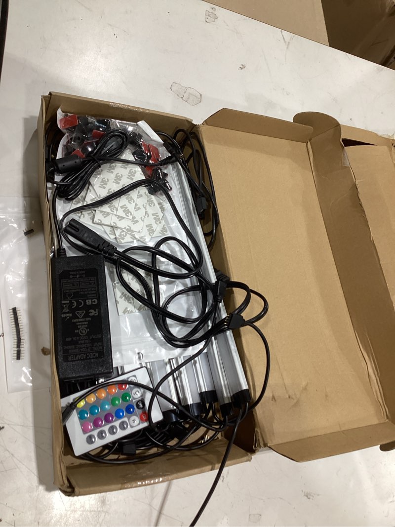 Condition photo showing Good Condition for eshine 6 pack 12 inch black smart dimmable led under cabinet lighting kit compatible with alexa, google - cool white (6000k) cool white (6000 k) 6 pack 12 inch