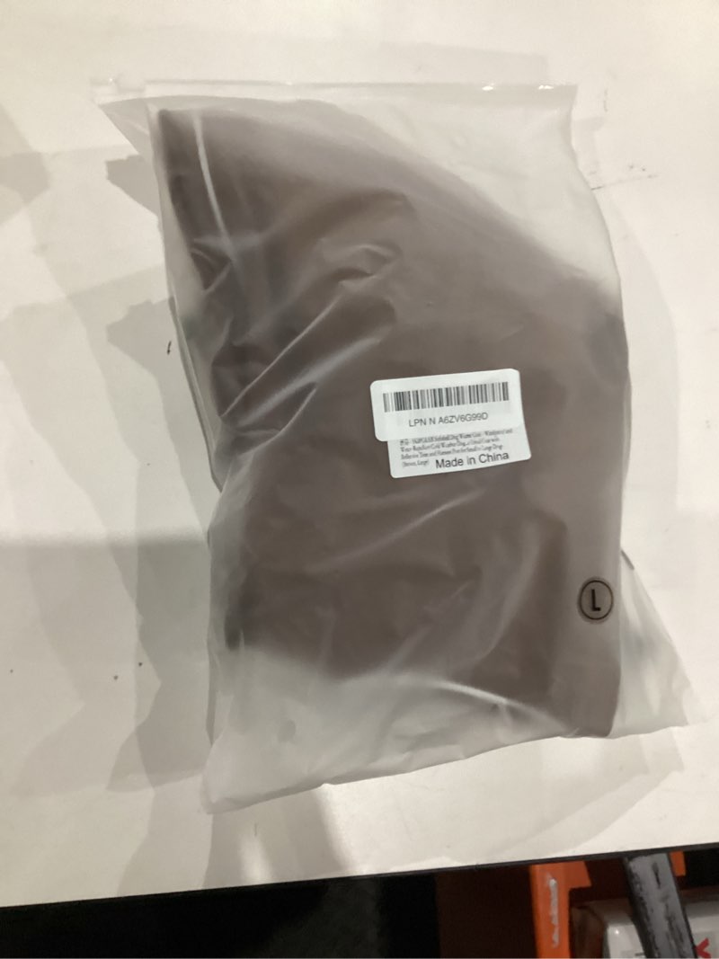 Condition photo showing New/Like New for Softshell Dog Winter Vest, Fleece Lined Water-Repellent Jacket with Fur-Safe Buckle (No Hook & Loop) for Hiking, Adjustable Reflective Winter Coat for Active Dogs (Brown, Large) Brown Large