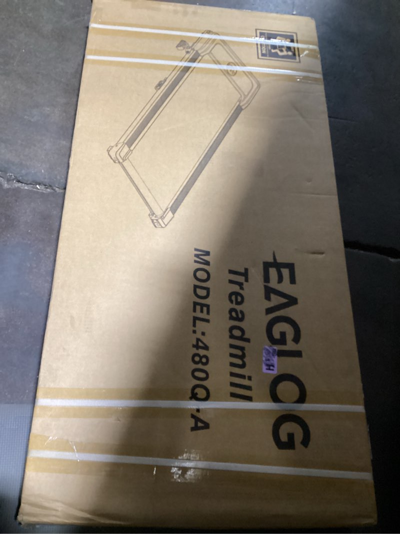 Condition photo showing New/Like New for Walking Pad, Treadmill with Incline, 10% Under Desk Treadmill, EAGLOG 2.5HP Portable Treadmills for Home Small Women, Running Machine with Remote Control, 330lbs Capacity Black