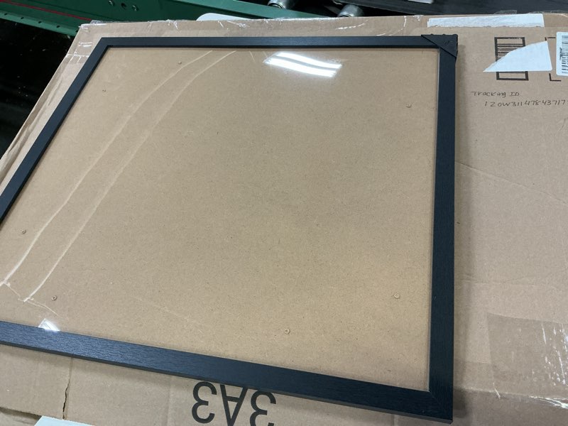 Condition photo showing Good Condition for 18x20 picture frame black for poster photo picture, horizontal and vertical formats for wall hanging, 18 x 20 wall gallery poster photo frame for 18 by 20 photos posters, black black 18x20 inch