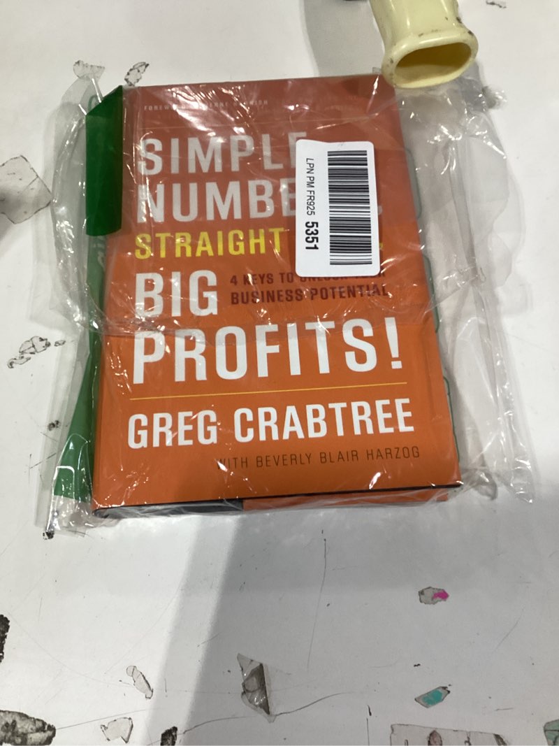 Condition photo showing New/Like New for simple numbers, straight talk, big profits!: 4 keys to unlock your business potential