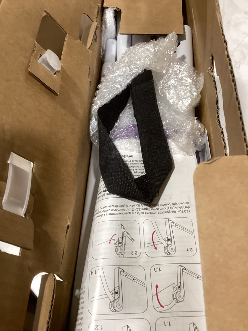 Condition photo showing New/Like New for comfybumpy 1-pack bed rail for toddlers 55.5" l x 19.5" h | toddler bed rails for twin, full, queen & king mattress size | swing down rail guard | mattress side rail for kids | white white 55.5”l x 19.5”h | 1-pack