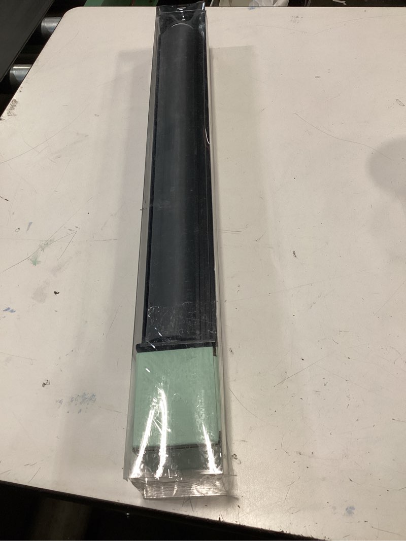 Condition photo showing Good Condition for cordless blackout roller shades blinds for windows free-stop,pull down room darkening with valance,thermal insulated woven fabric window door blinds for home,office,black 20" w x 72" h 20"w x 72"h black