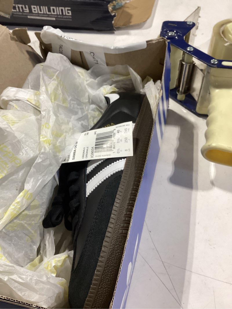 adidas Samba OG Womens Shoes Size 8, Color: Core Black/Cloud White/Gum-Black