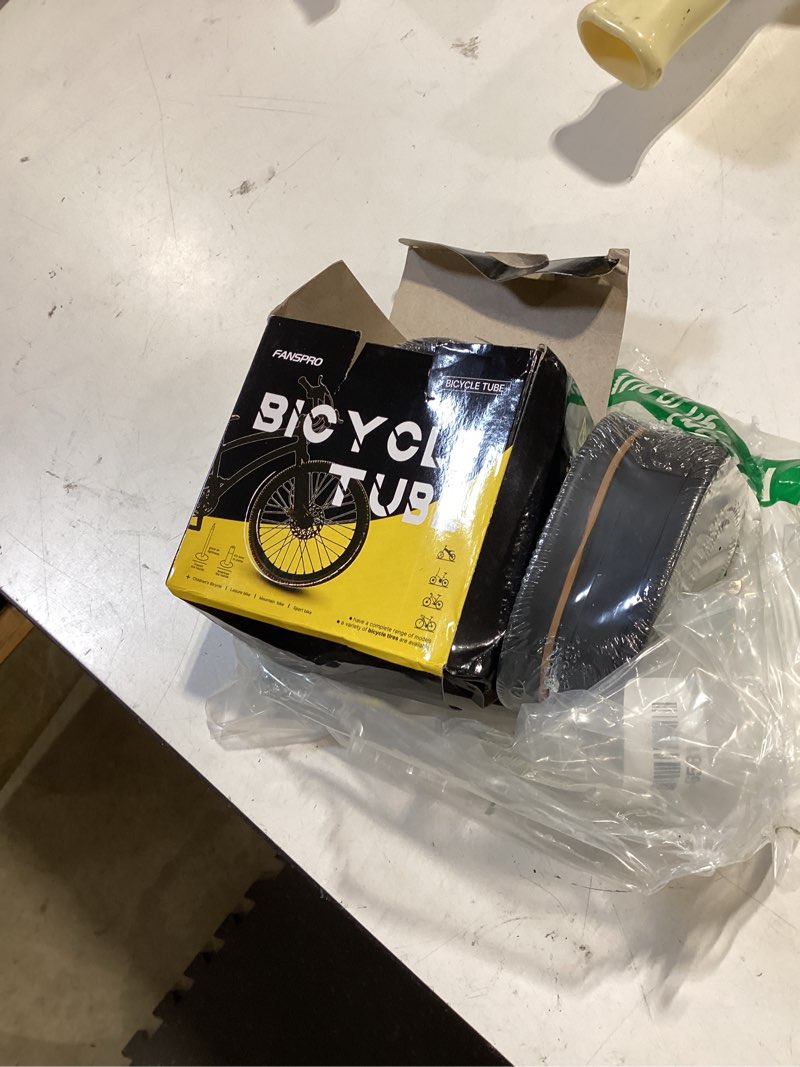 Condition photo showing Good Condition for fanspro 2 pack of 26 inch bike tube 26x1.75 26x1.95 26x2.10 26x2.125 heavy duty bicycle tube with 2 tire levers,48mm schrader valve premium quality butyl inner tube